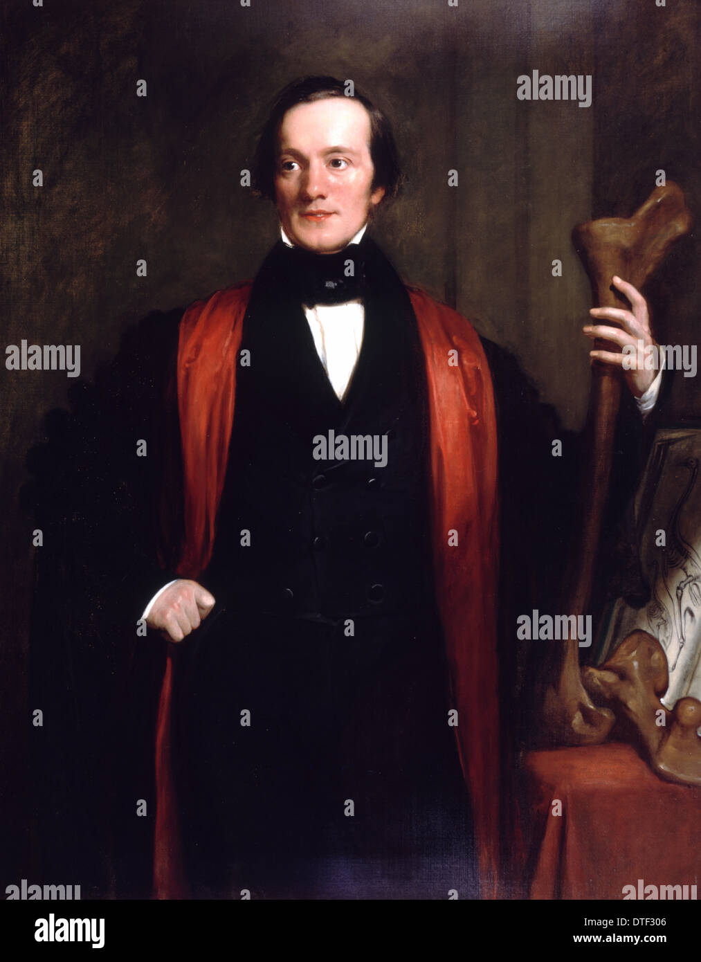 Sir Richard Owen (1804-1892) painted in 1844 Stock Photo