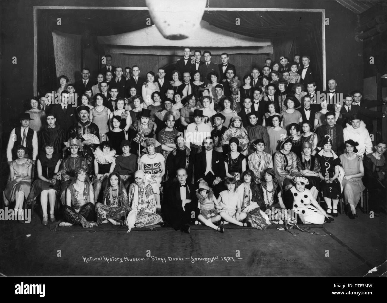 Staff dance, January 1927, The Natural History Museum Stock Photo