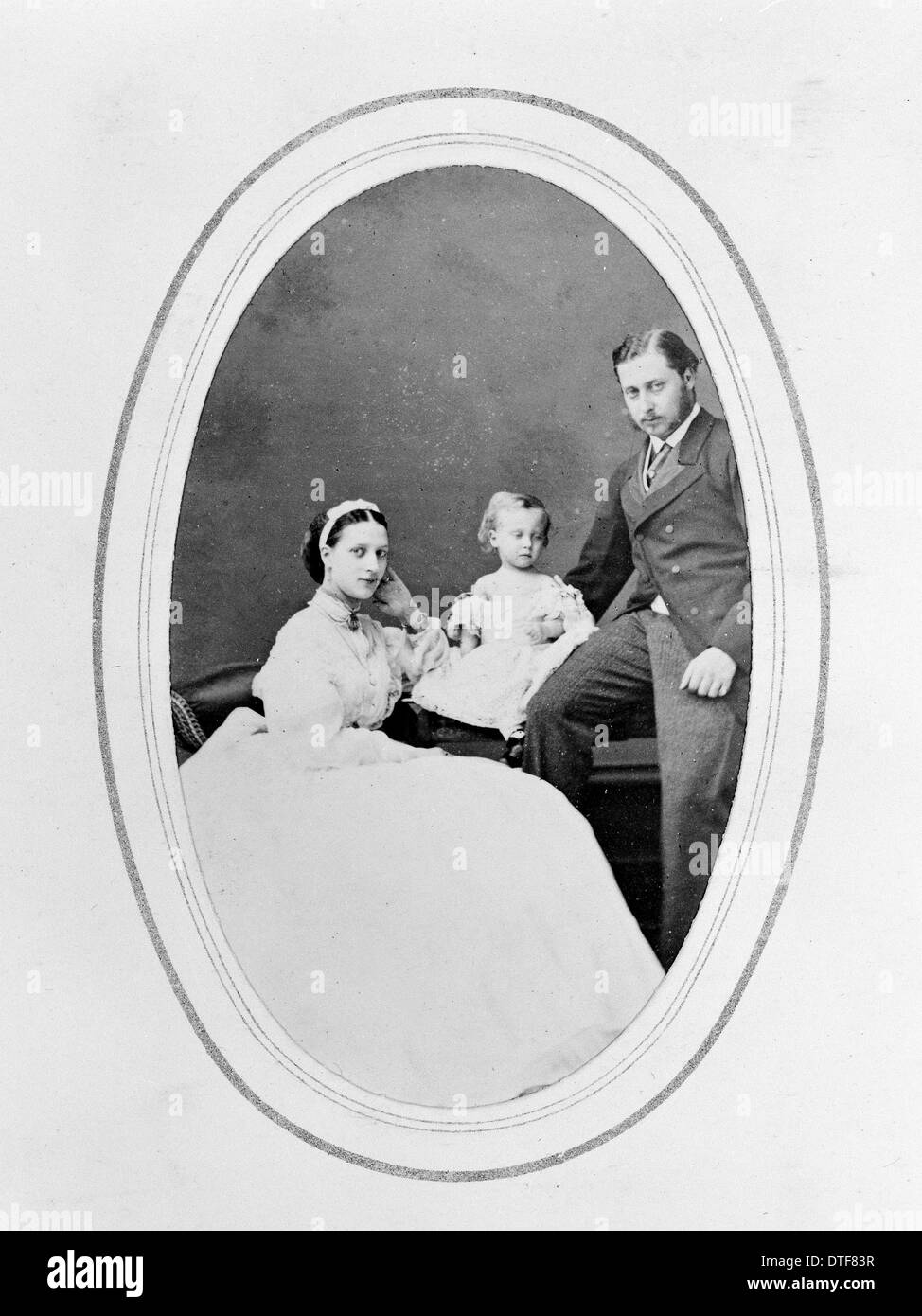 King Edward VII, Queen Alexandra and Princess Royal Stock Photo
