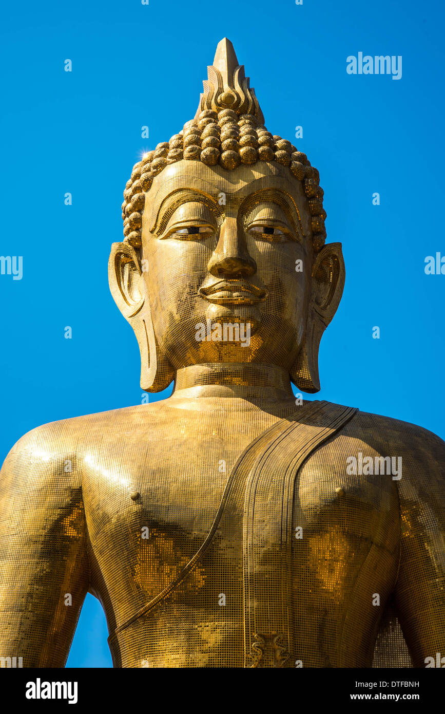 Buddha statue in the temple of Thailand Stock Photo - Alamy