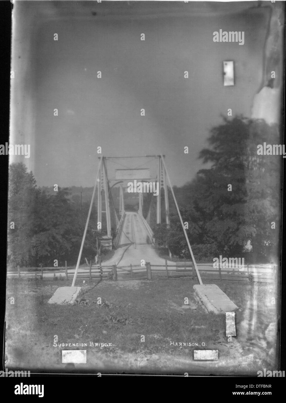 American suspension bridge Black and White Stock Photos & Images - Alamy
