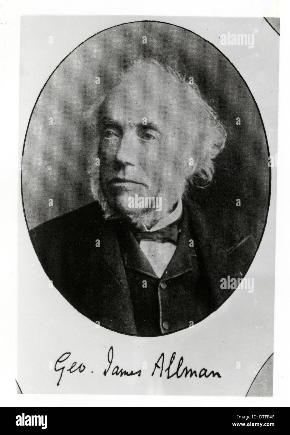 George James Allman (1812-1898) Stock Photo