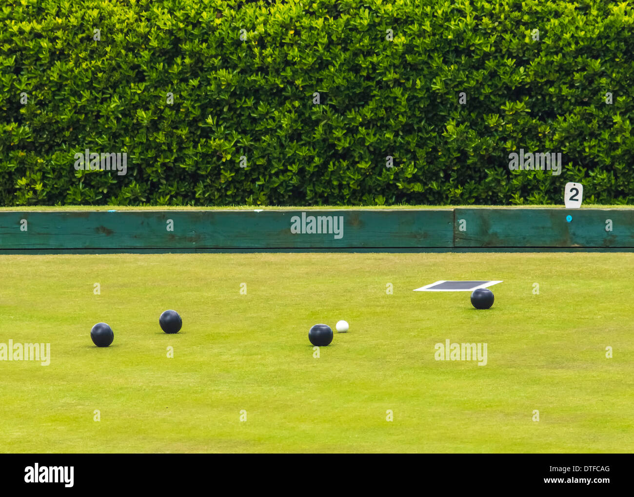 Bowling Green With Copy Space Stock Photo Alamy