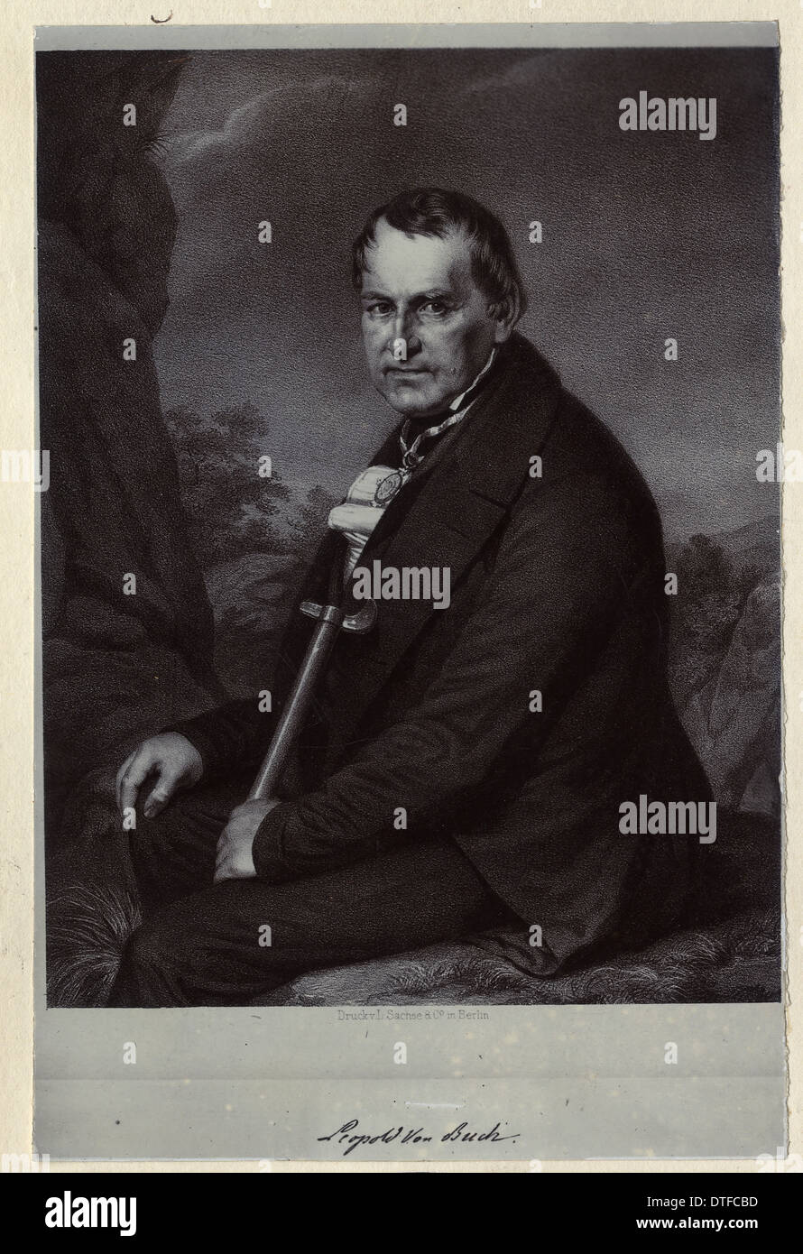Christian Leopald von Buch (1774-1853) Stock Photo
