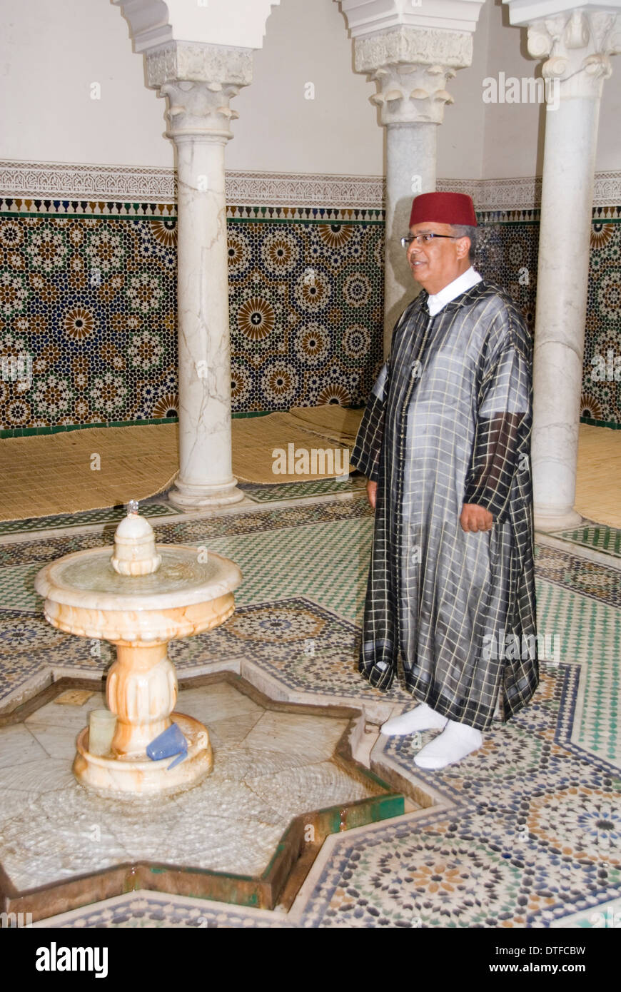 MOROCCO; MEKNES; INTERIOR MOSQUE OF MOULAY ISMAIL Stock Photo