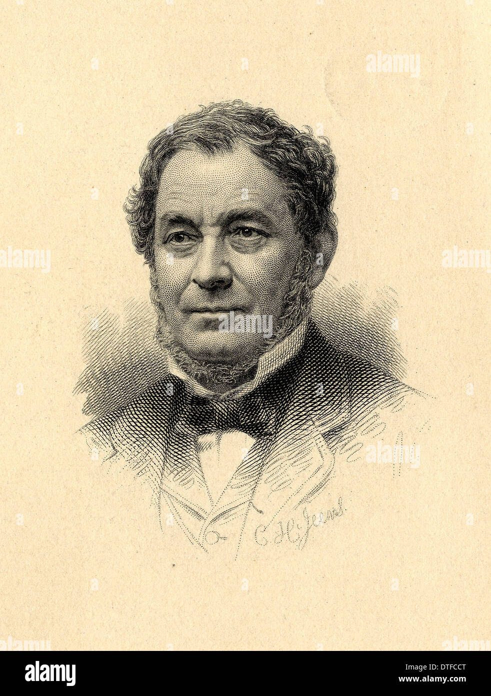 Robert Wilhelm Bunsen (1811-1899) Stock Photo