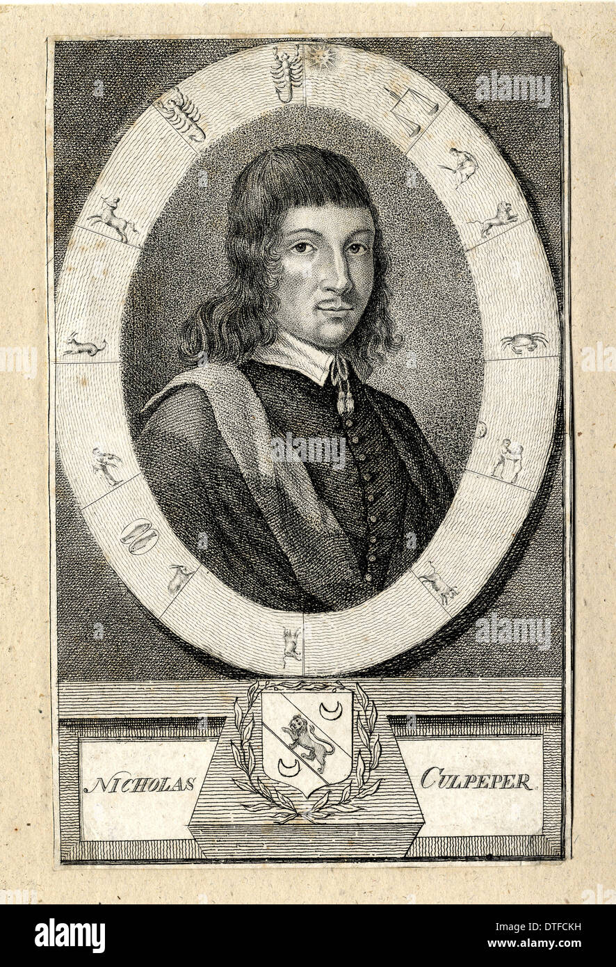 Nicholas Culpeper (1616-1654) Stock Photo