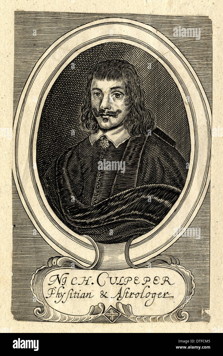 Nicholas Culpeper (1616-1654) Stock Photo