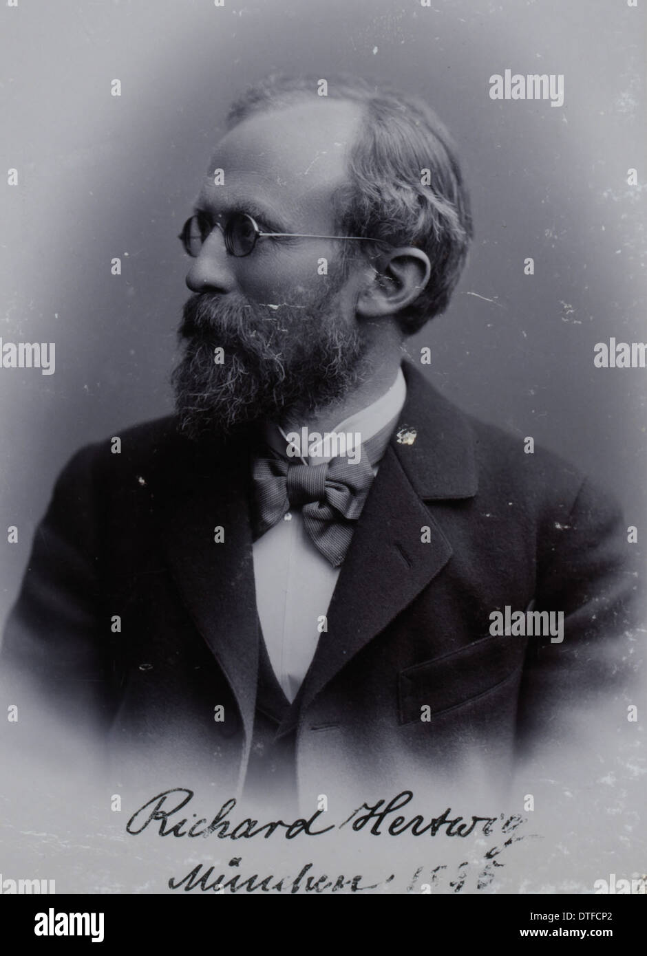Sir Richard Karl Wilhelm Theodor von Hertwig (1850-1937) Stock Photo