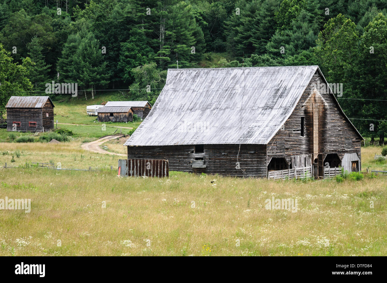 Weathered Barn Browns Creek Road Marlinton West Virginia Stock