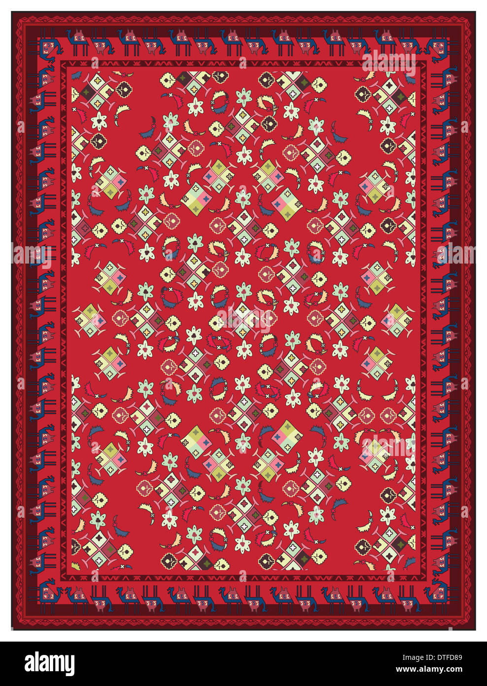 Carpet Design Stock Photo