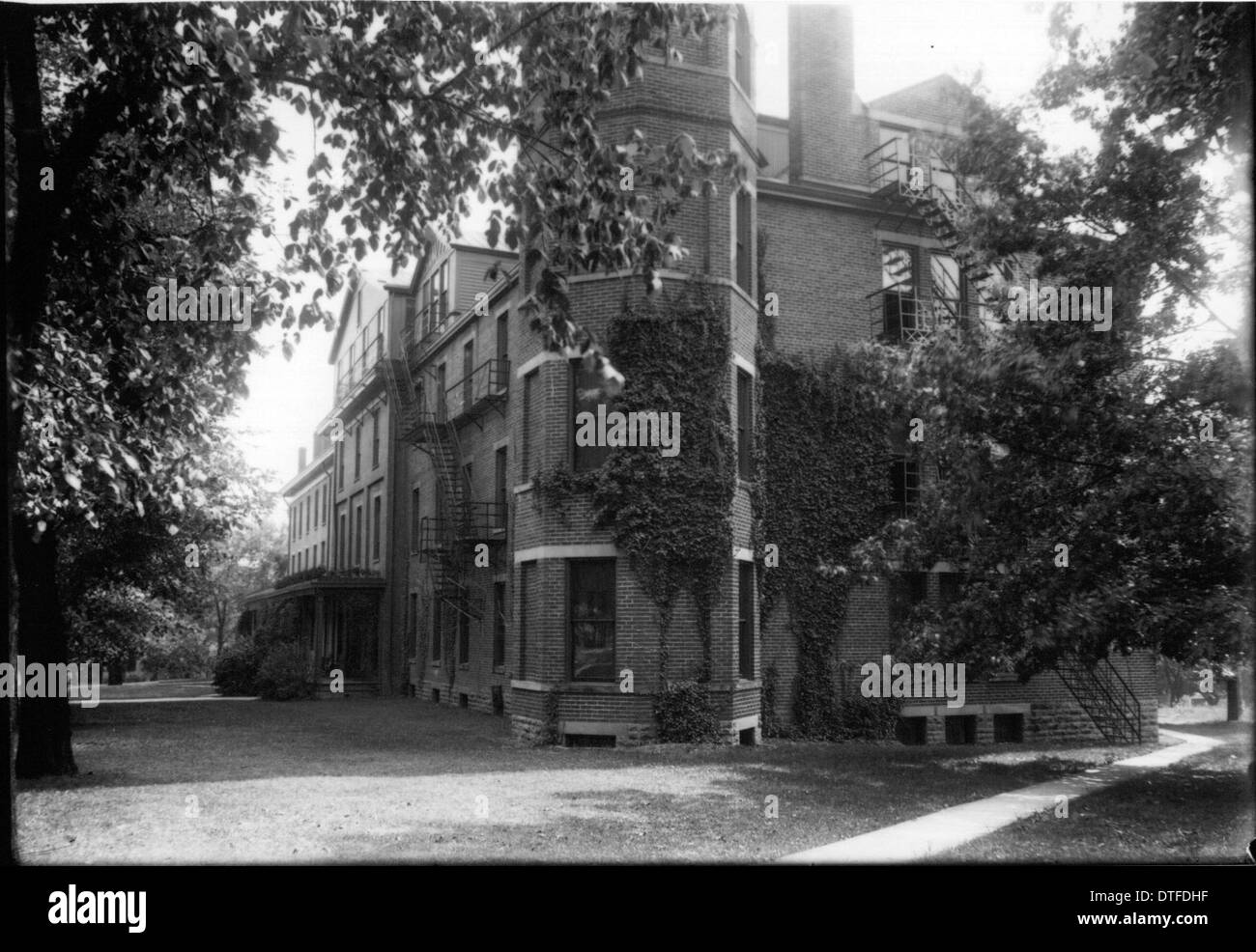 Oxford College from the north ca. 1921 Stock Photo Alamy