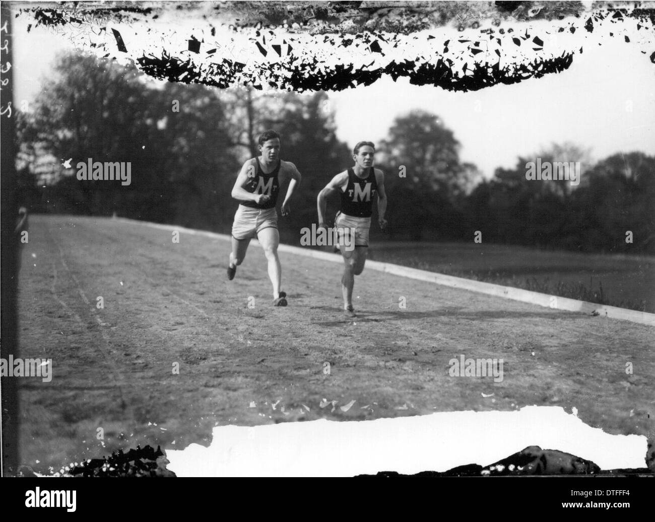 Miami University track runners 1923 Stock Photo Alamy