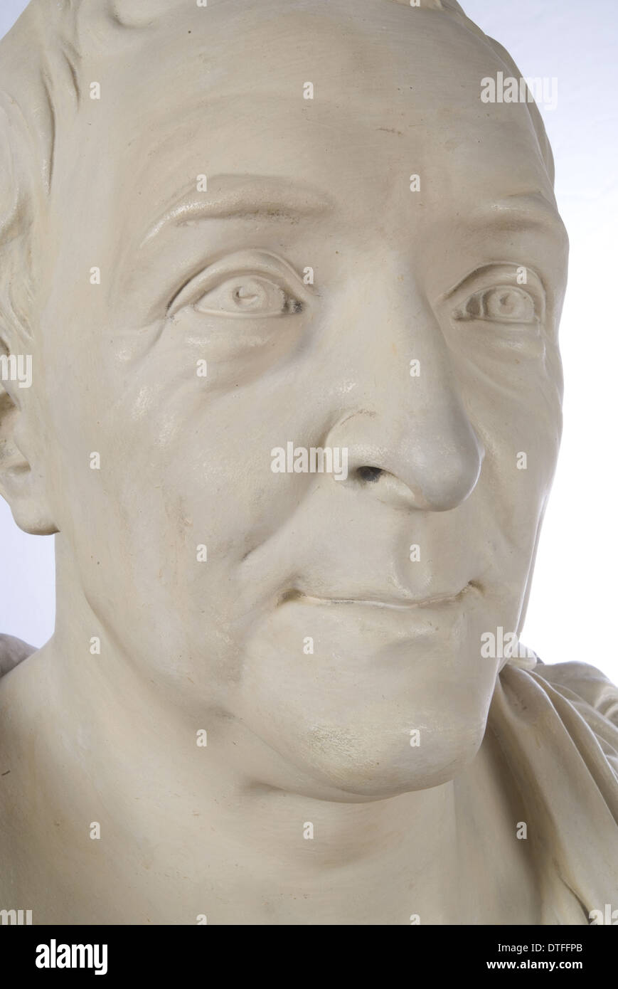 Bust of Carl Linnaeus (1707-1778). Stock Photo