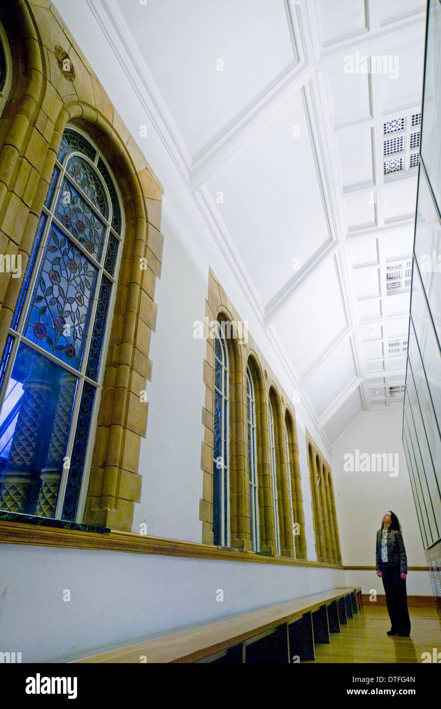 Darwin's Canopy Gallery at the north end of the Central Hall Stock Photo