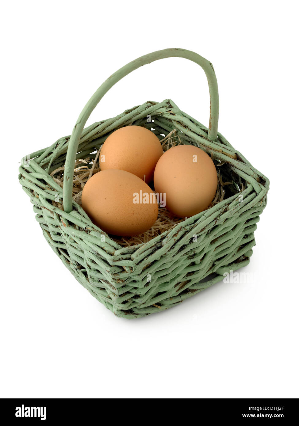 eggs in a basket Stock Photo Alamy