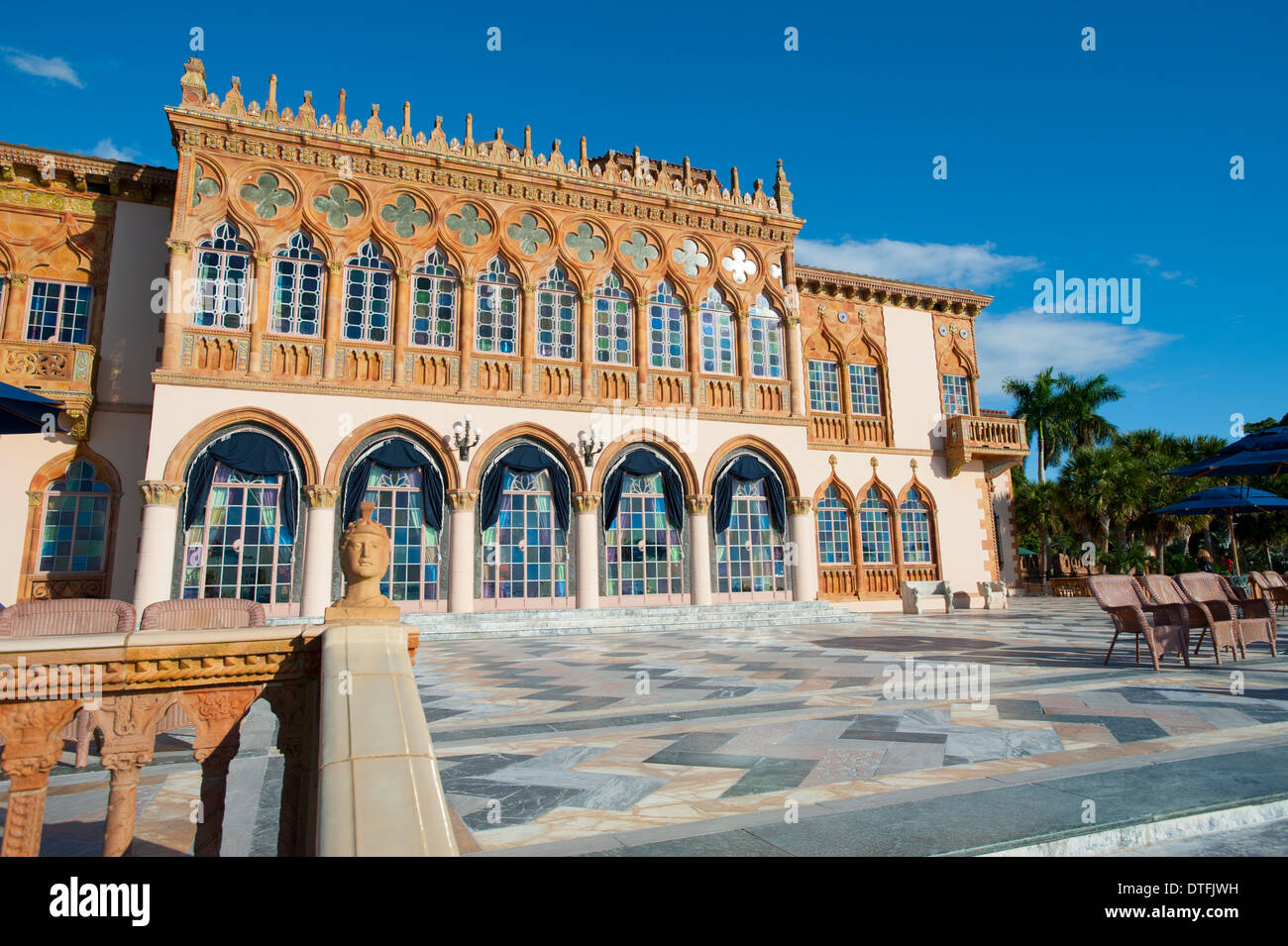 USA Florida FL Sarasota John Ringling Ca’ d’Zan style palace