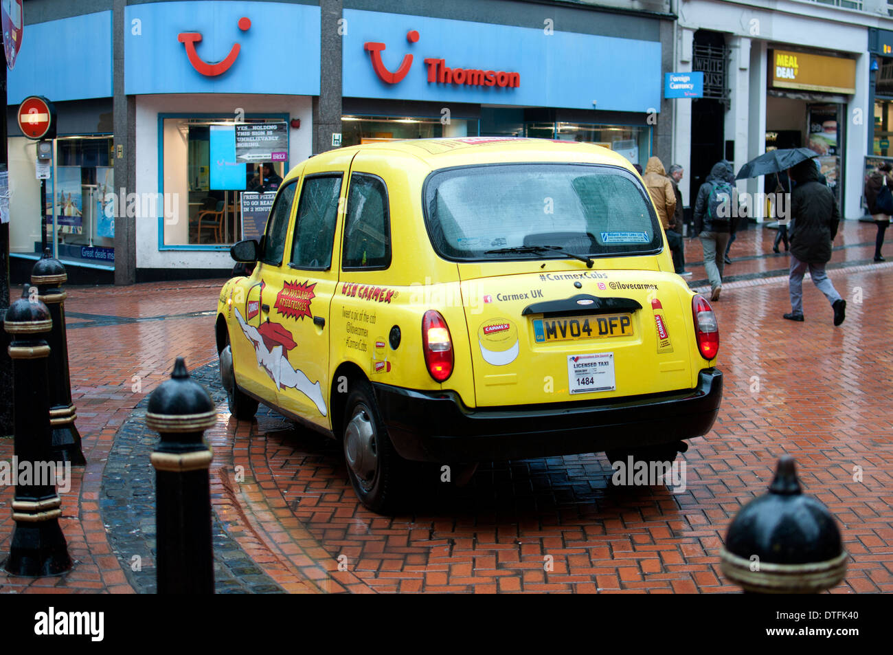 Raining taxi hires stock photography and images Alamy