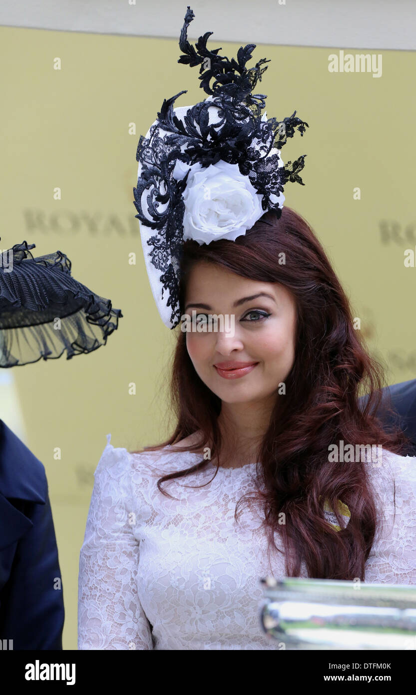 Ascot, United Kingdom, Aishwarya Rai, Actress Stock Photo