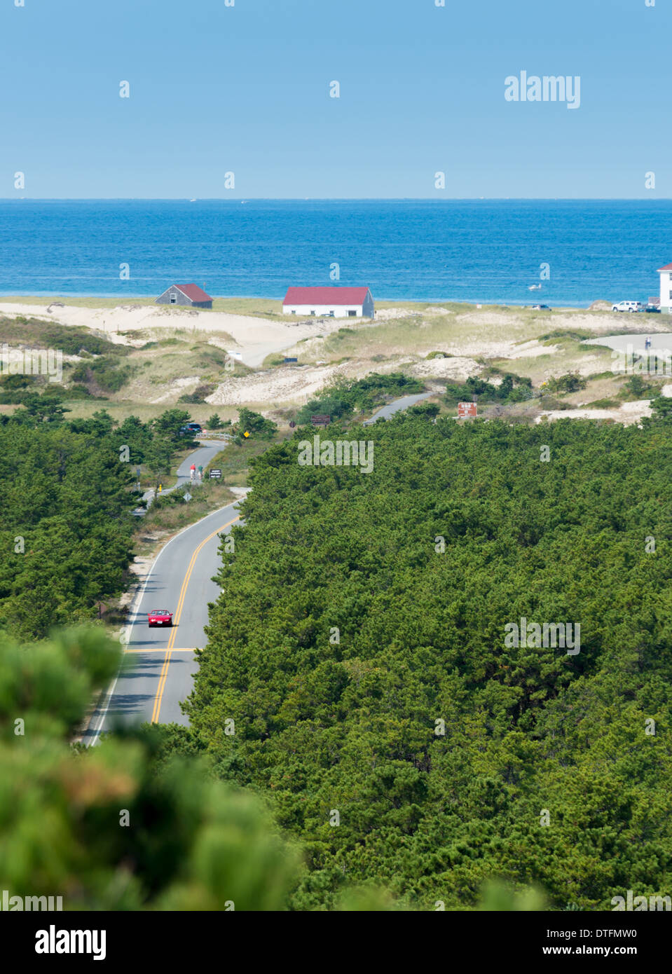 Provincetown Race Point scenic view from Province Lands visitor center Stock Photo