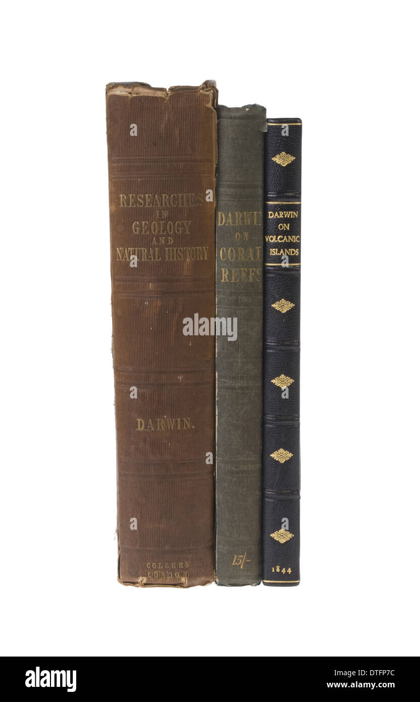 Darwin first editions Stock Photo