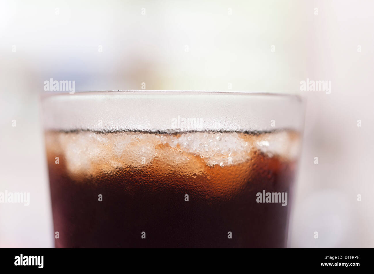 A glass of coke with ice Stock Photo Alamy