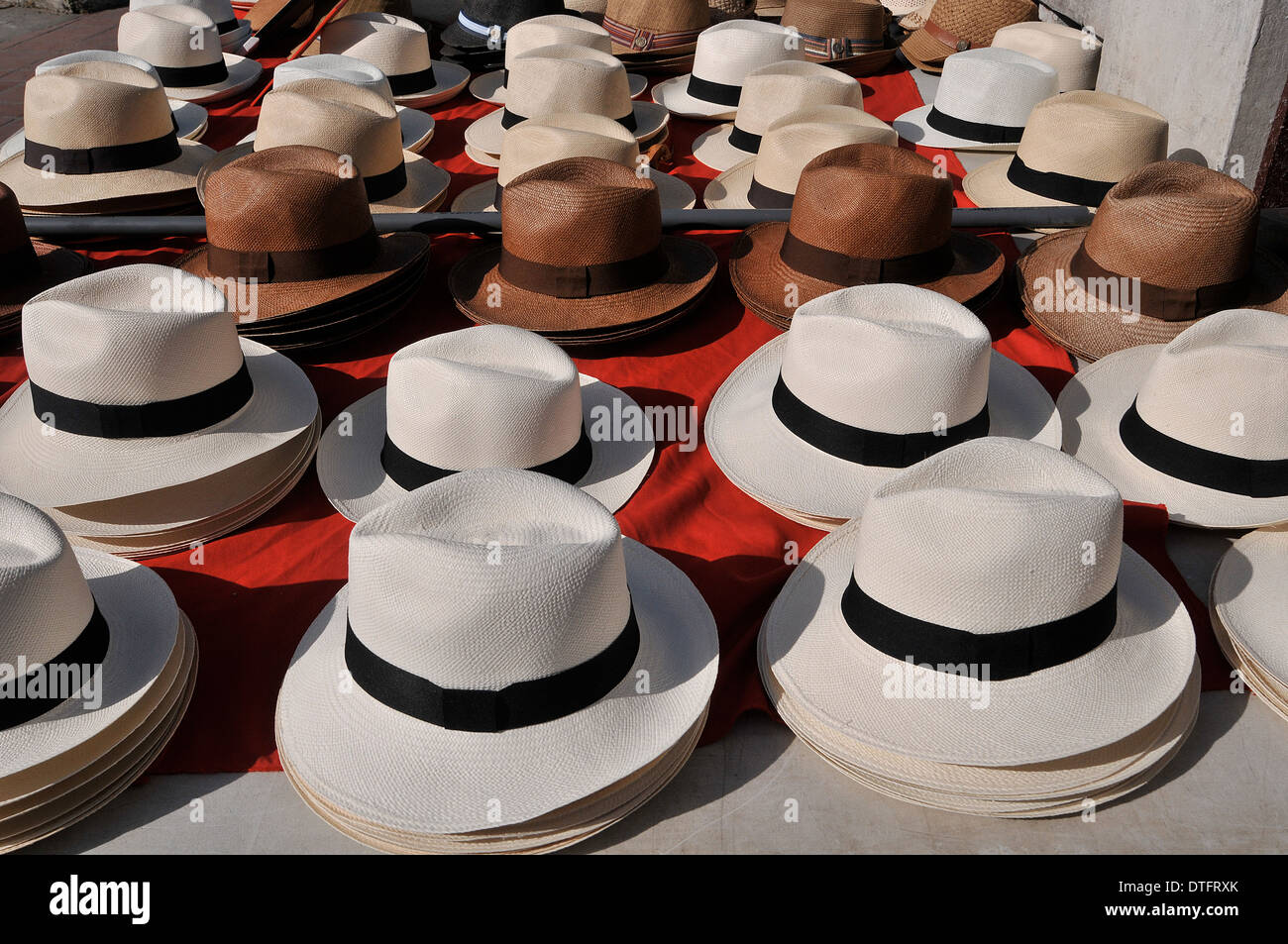 hats Casco Viejo Panama city Panama Stock Photo