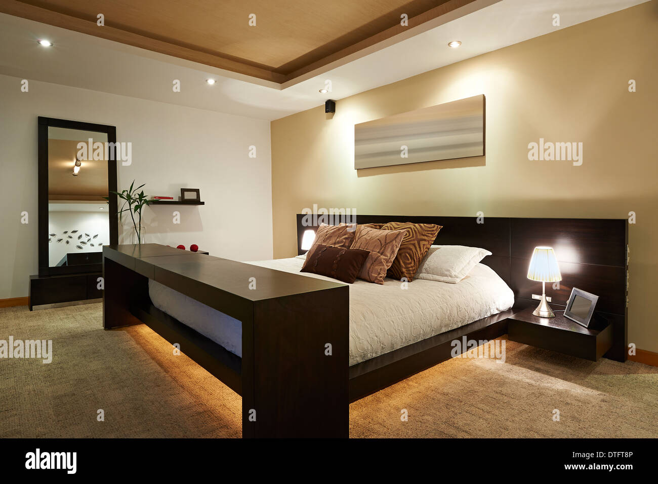 Interior design: Big modern Bedroom Stock Photo - Alamy