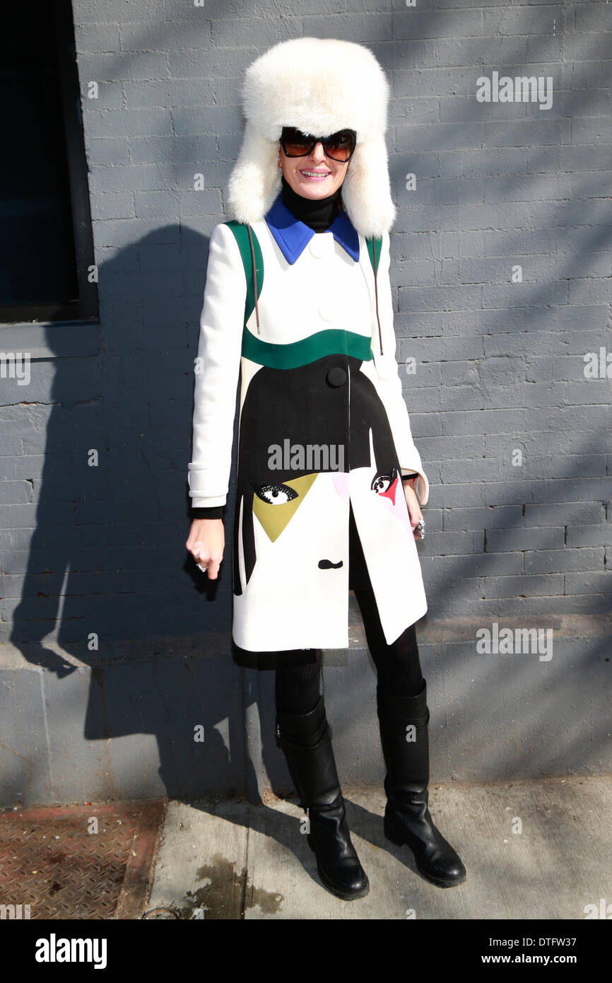 Jira Kohl arriving at the Vera Wang runway show in New York City