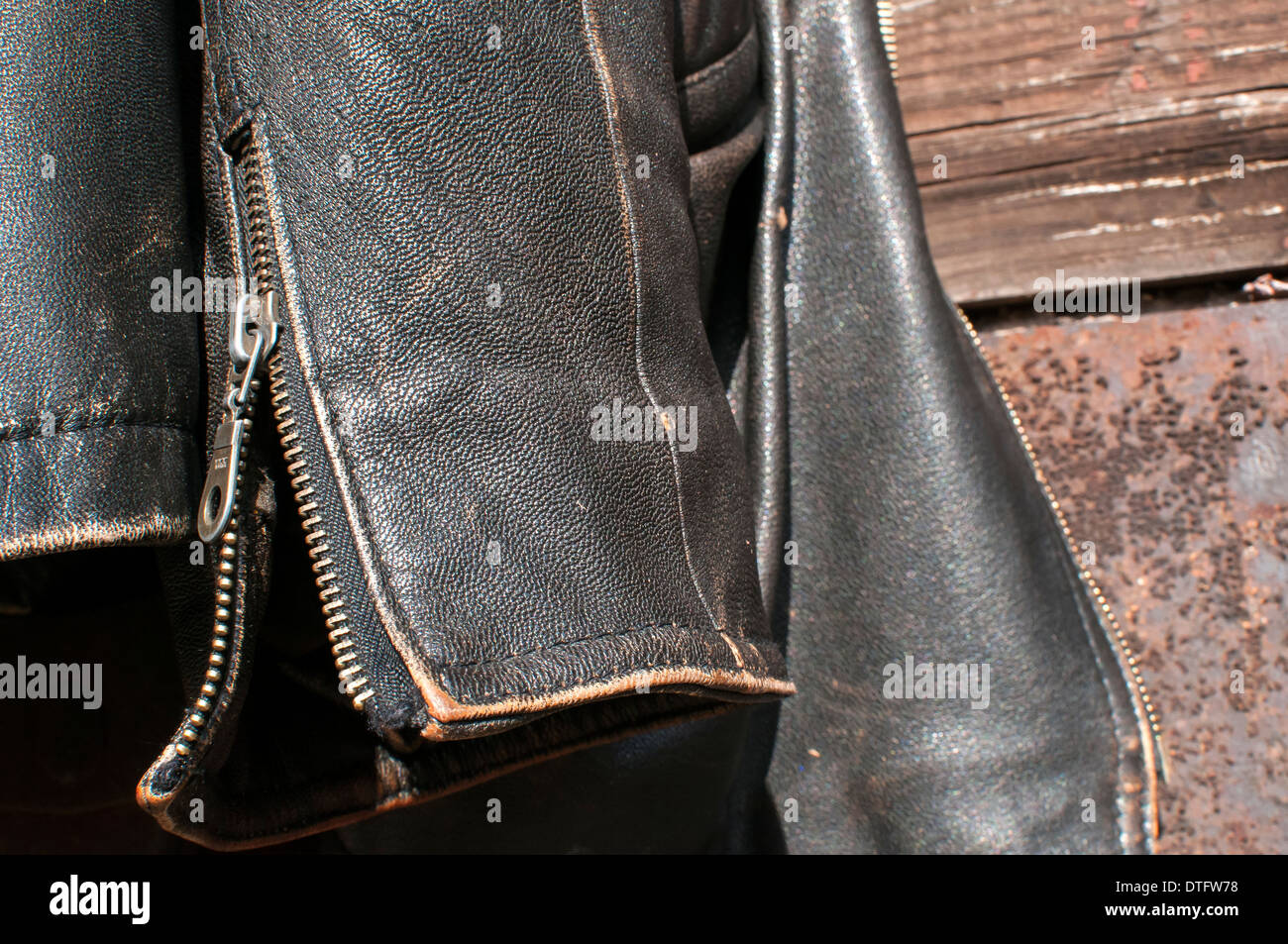 Vintage leather jacket hi-res stock photography and images - Alamy