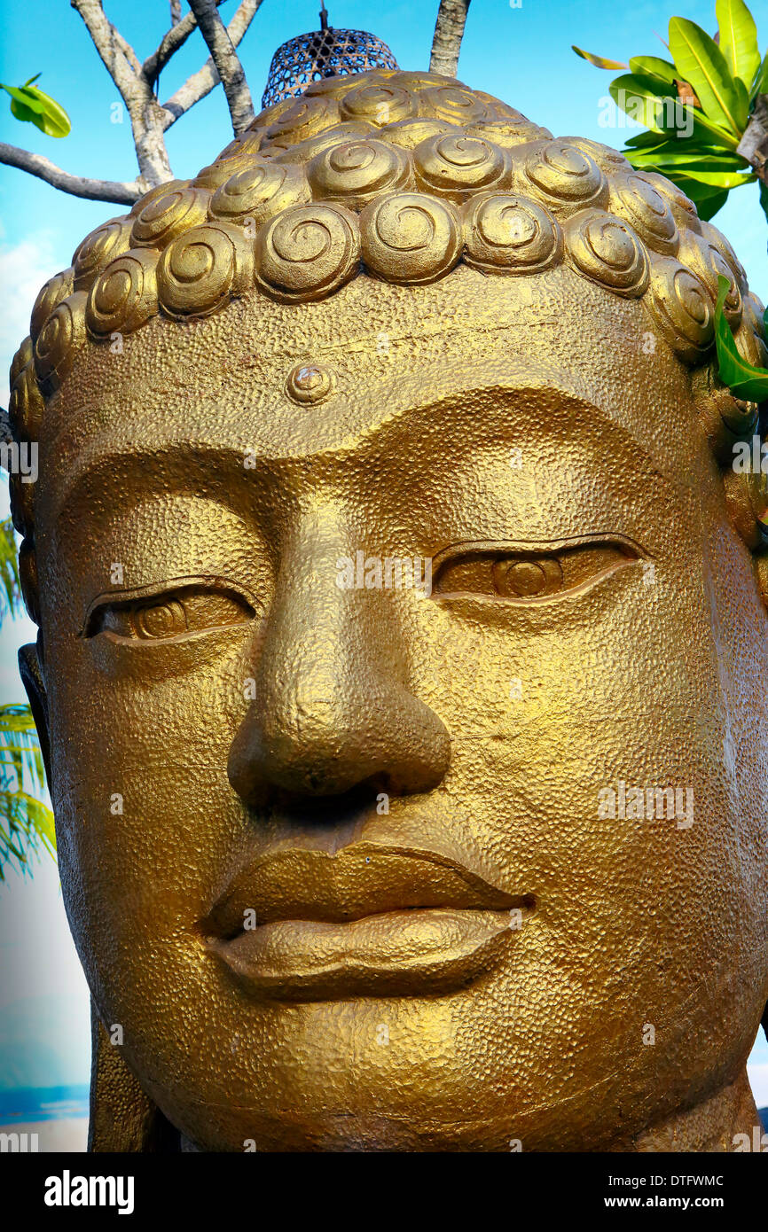 Golden Buddha statue Stock Photo Alamy
