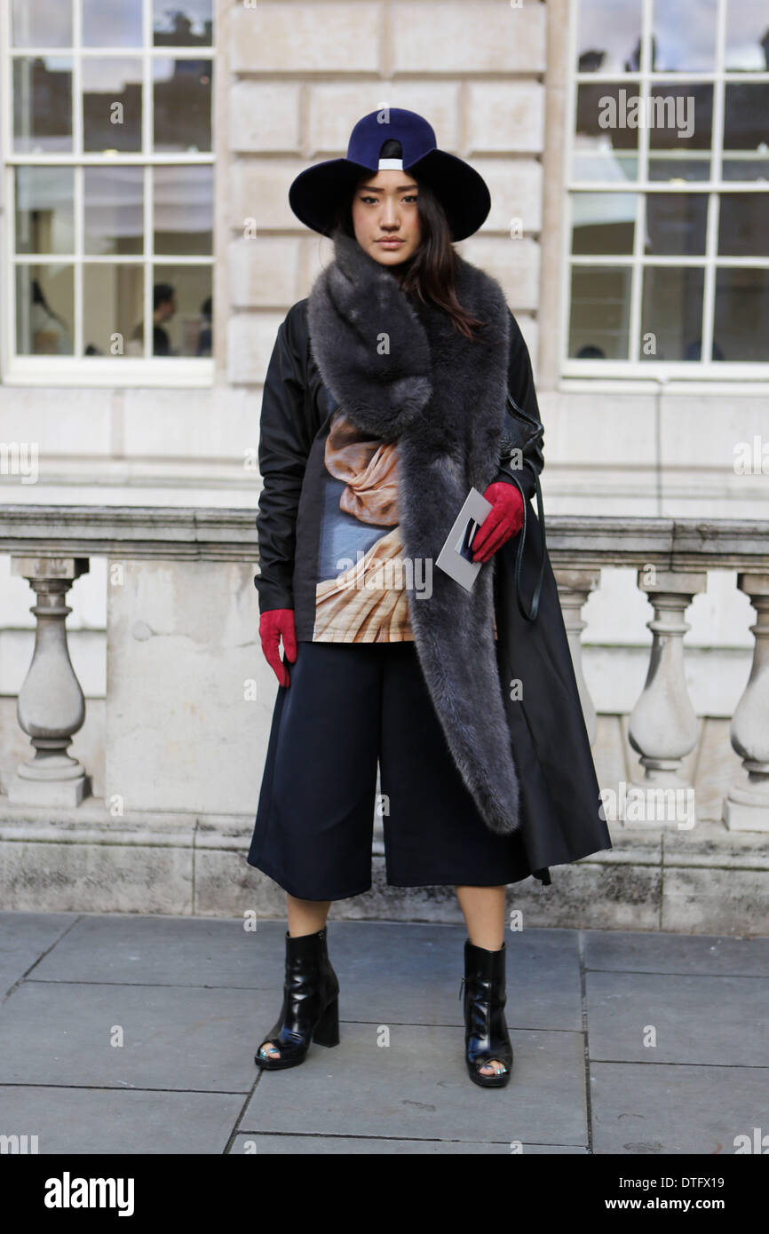 Peggy Gould arriving at Somerset House in London - Feb 15, 2014 - Photo ...