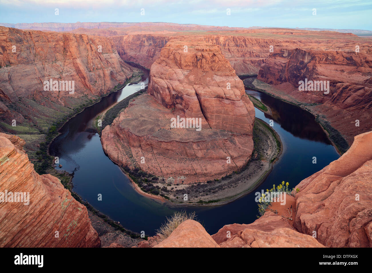 Horseshoe Bend, Colorado River, near Page, Arizona, USA Stock Photo