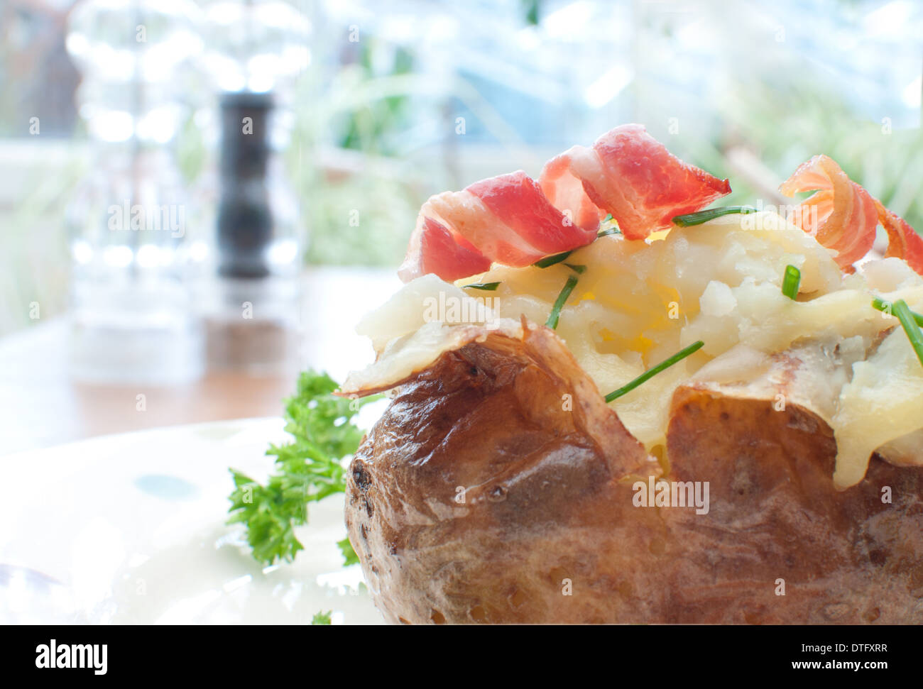 Baked jacket potato Stock Photo Alamy