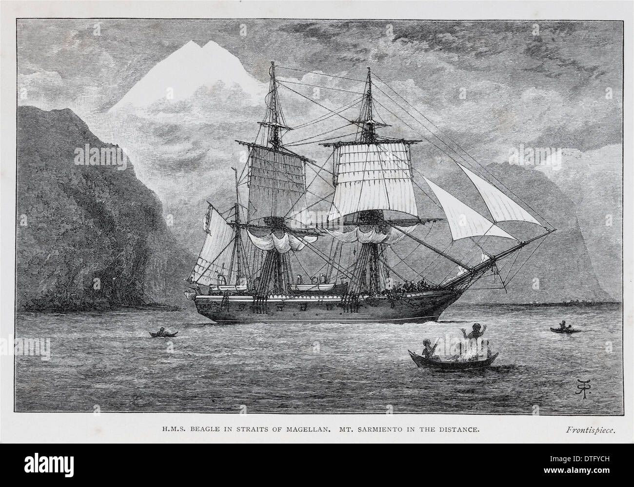 HMS Beagle Stock Photo