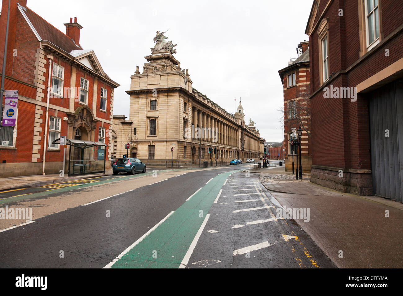 The town Hall and courts of justice in Hull city centre Kingston Upon