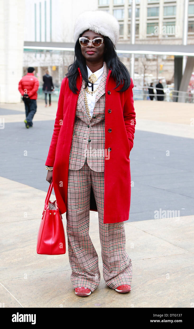 Jira Kohl arriving at the Vera Wang runway show in New York City