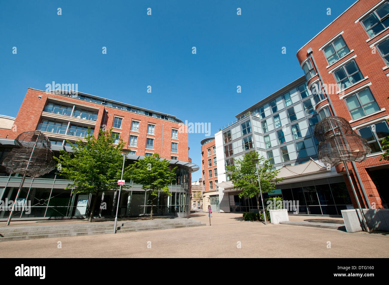 Lace Market Square in Nottingham City, Nottinghamshire England UK Stock
