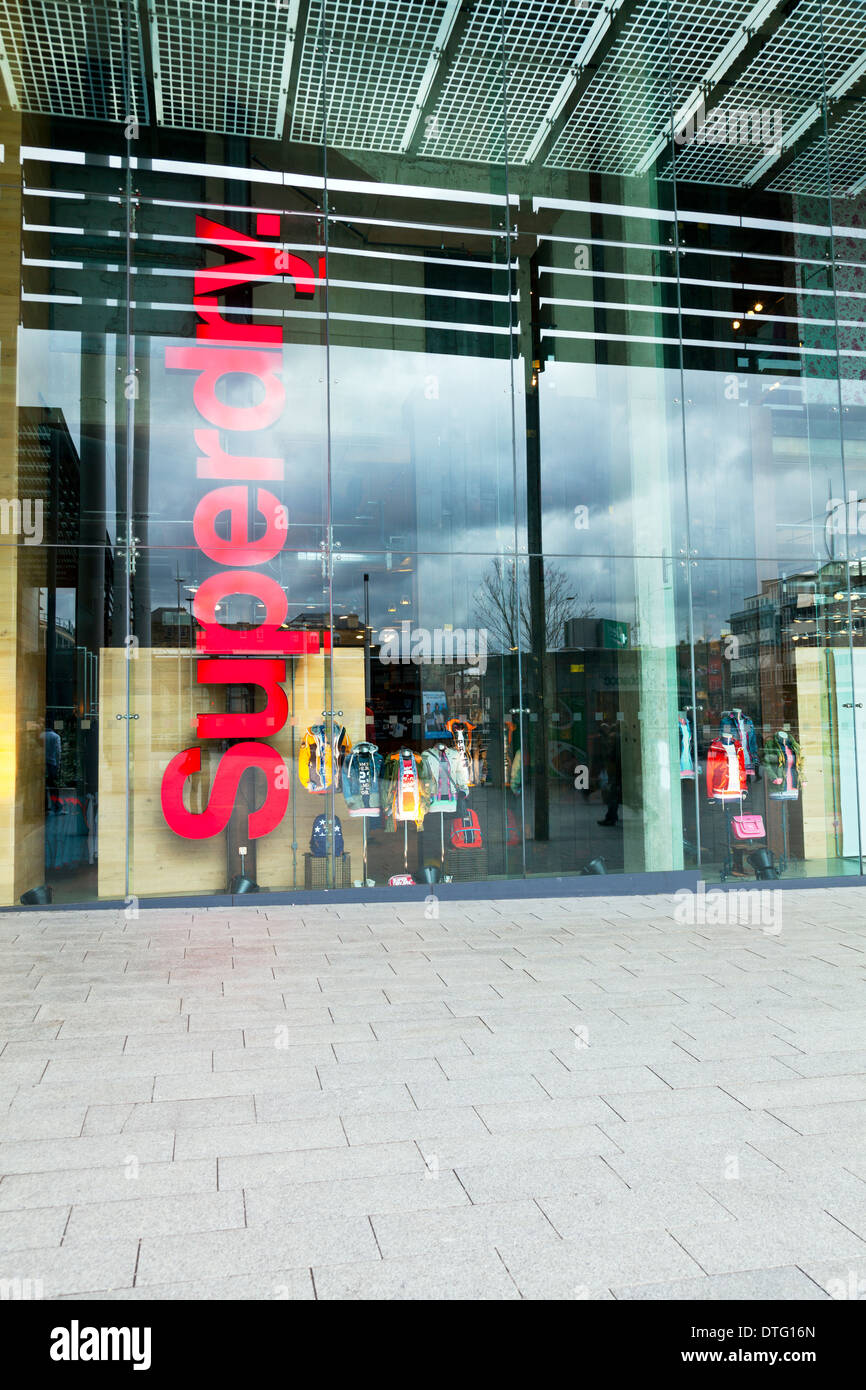 Superdry shop store sign St Stephen's shopping centre Kingston Upon