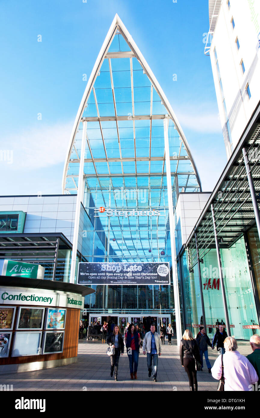 St Stephen's shopping centre front entrance Kingston Upon hull East