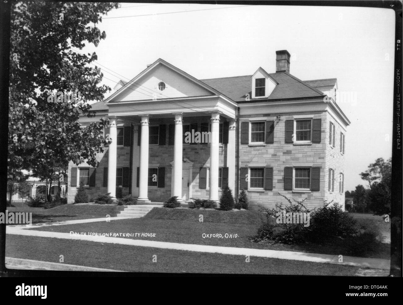 Delta Upsilon fraternity house 1950 Stock Photo Alamy