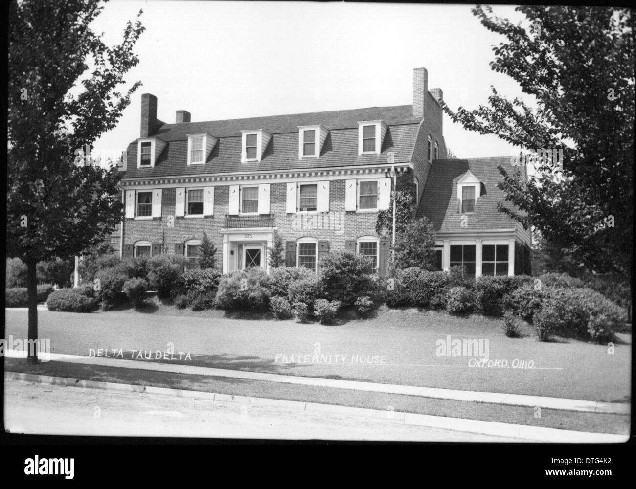 Delta Tau Delta fraternity house n.d Stock Photo Alamy