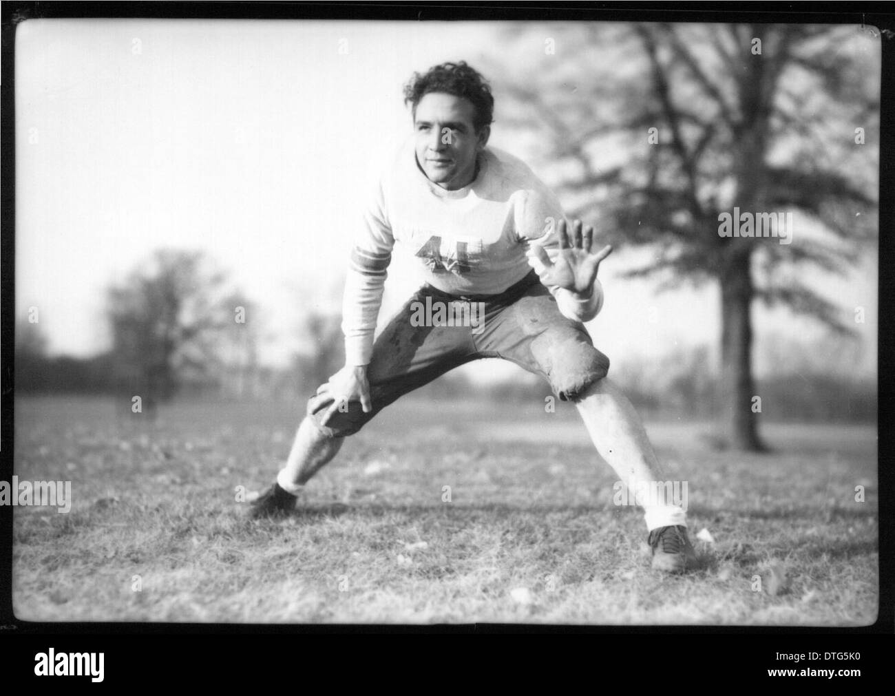 Robert Emerick in football uniform 1932 Stock Photo Alamy
