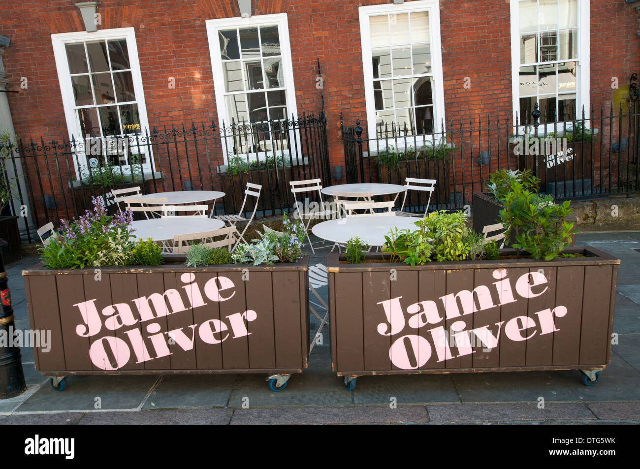 Jamie Oliver Restaurant in Nottingham City,  Nottinghamshire England UK Stock Photo