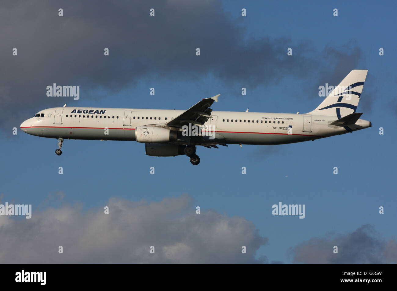 AEGEAN AIRLINES AIRBUS A321 Stock Photo
