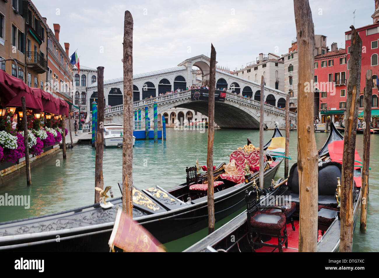 Rialto Bridge, Grand Canal, Venice, Italy; Ponte di Rialto, Canale ...