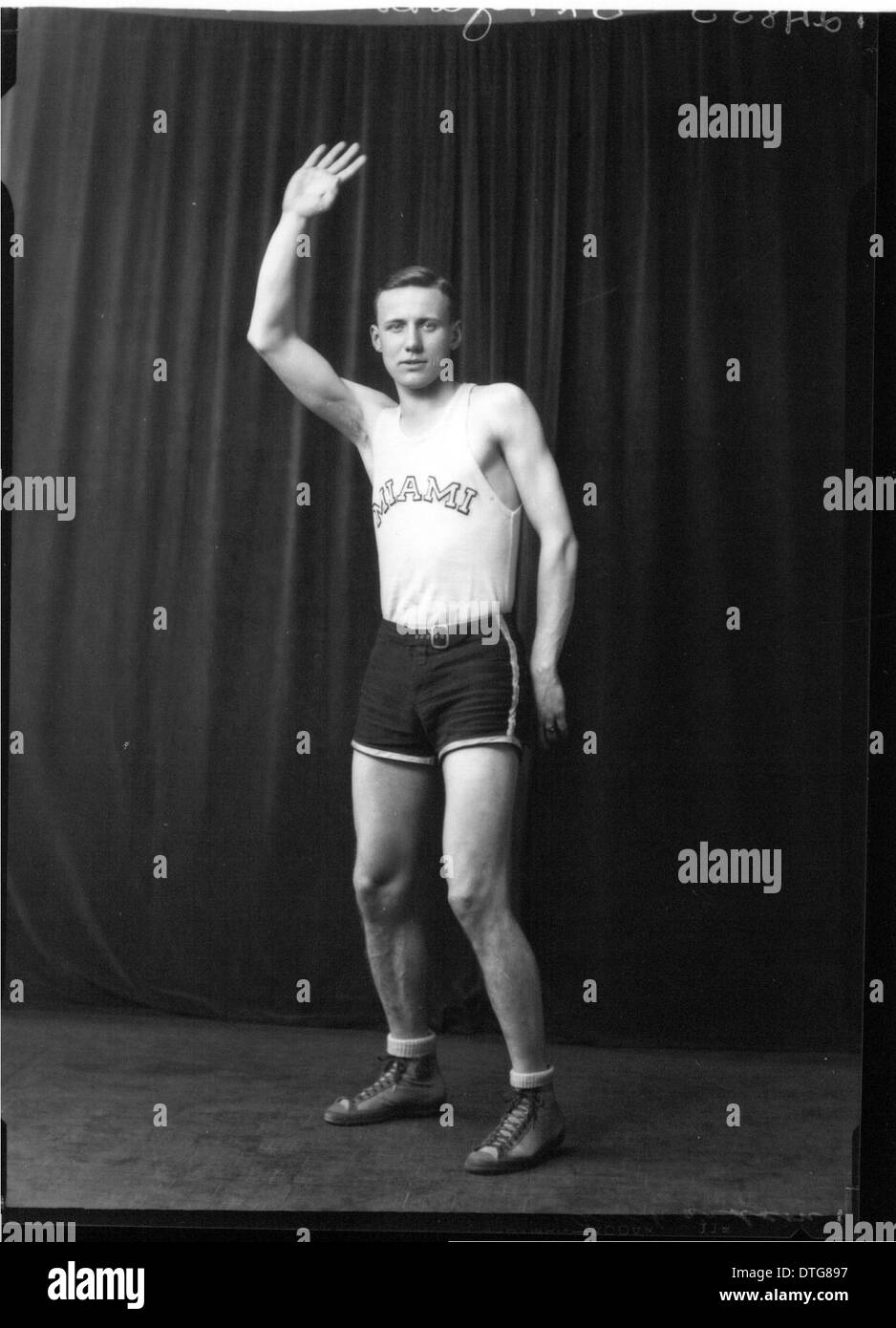 Harry Chalmer Richardson in basketball uniform 1927 Stock Photo Alamy