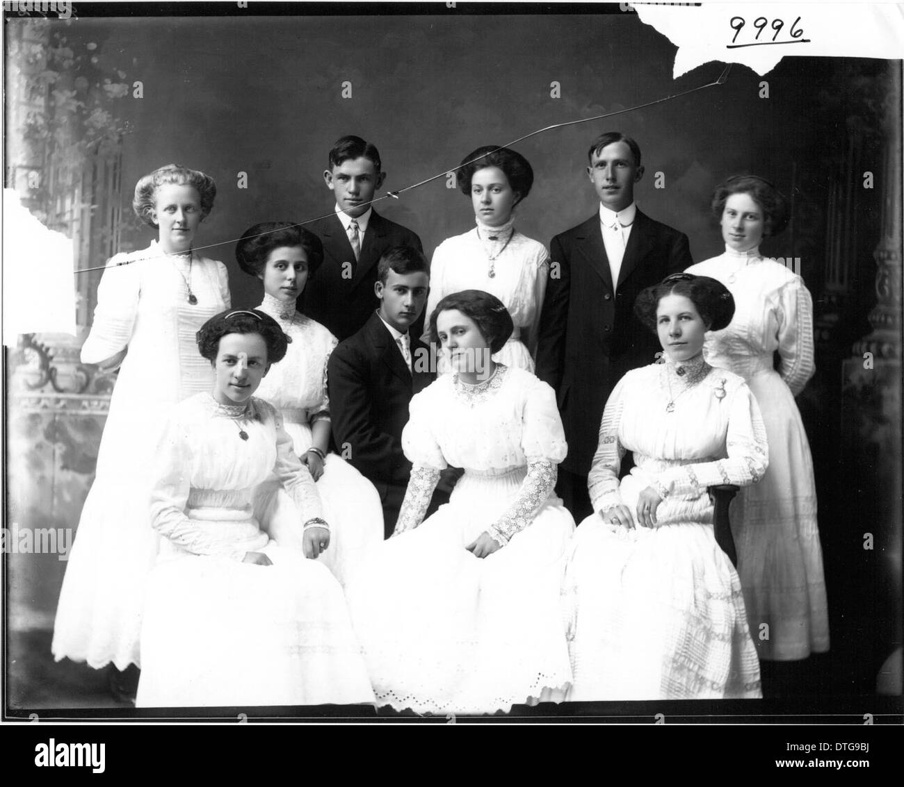 College Corner High School class 1910 Stock Photo Alamy