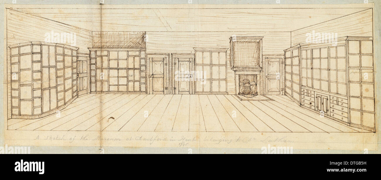 Sketch of the Museum at Dartford in Kent Latham Collection, Vol 1 Stock Photo