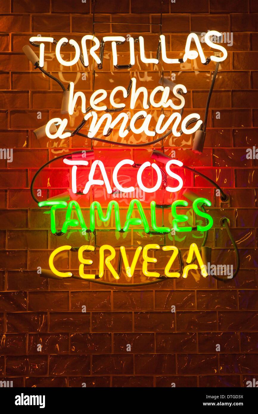 sign in Cielito Restaurant, La Arcada Plaza, Santa Barbara, California, United States of America Stock Photo